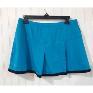 Bolle Women's Large Blue with Black Trim Activewear Athletic Tennis Skort‎